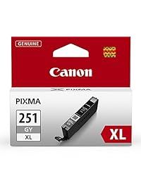 Canon CLI-251XL tanque de tinta gris, compatible con MG7520, MG7120, iP8720 y iX6820