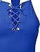 Made by Emma Women's Eyelet Lace Up Racer-Back Adjustable Strap Cami Tank Top