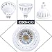 MR16 LED Light Bulbs with GU5.3 Base 50W Equivalent Halogen Replacement Warm White 3000K 5W 12V Spotlight with 450 Lumens 6 Packs by COOWOO