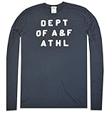 Abercrombie & Fitch Men Muscle Fit Designer Logo Applique Blouse (XL, Navy)