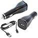 Samsung 2Amp Vehicle Car Charger Power Adapter with Detachable Micro USB Charging Cable for Samsung Galaxy Tab 4 7.0, 8.0, 10.1 / Samsung Galaxy Tab Pro 8.4, 10.1 / Samsung Galaxy Tab 3 Kids (Bulk Packaging)