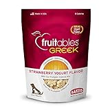 Fruitables Greek Strawberry Yogurt Crunchy Dog Treats