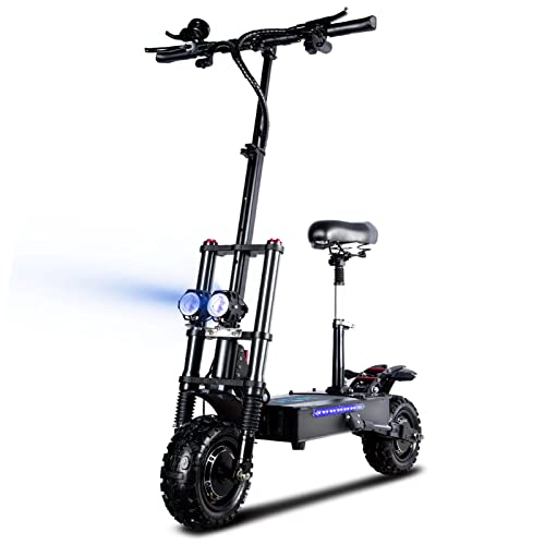 5600W 35Ah Dual Motor Electric Scooter Adults with Seat, 50 MPH Fast Off Road Electric Scooter