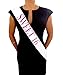 “Sweet 16” White and Pink Glitter Sash – 16th Birthday – Sweet Sixteen - Party Supplies, Ideas, Gifts and Decorations