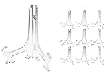 Fashionclubs 10pcs/set Plastic Folding Plate Stand Holder Easels Display Stands For Plate Dish And Picture Frame (7