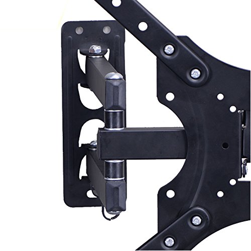 Yuanshikj TV Wall Mount for most 17"-55" LED LCD Plasma Flat Screen Monitor up to 88 lb VESA 400x400 with Full Motion Swivel Articulating 20 in Extension Arm,Bubble Level