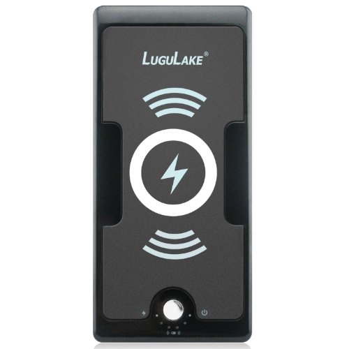 (UPGRADED) LuguLake 6000mAh Qi - Enabled Inductive Wireless Charger Charging Pad; Portable Power Bank With A USB Slot; Supports For Samsung NOTE 3, Galaxy S4 ; Nokia Lumia 920, Lumia 820; HTC Droid DNA, HTC 8X, HTC Rzound; Google Nexus 4, Google Nexus 5; LG D1L, LG LTE2; Sharp SH-07D, Sharp SH-04D, Sharp SH-02D, Sharp SH-13C; (AC Adapter Not Included but Micro USB Cable)