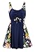 Uhnice Women's Plus Size One Piece Swimdress Skirted Swimsuit Bathing Suits