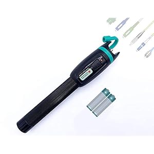 Elfcam® Optische universele pen FTTH VFL, optische detectievinder, levering met 2 batterijen AA, tester voor optische…