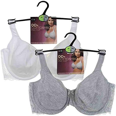 UK High Street New Ladies ex M&S Cotton Rich Full Cup Underwired Non Padded Bra