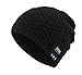 NINE BULL Bluetooth Beanie Hat for Unisex Wireless Warm Beanies(Black)