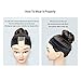 Wig Grip Band Women Gex Lace Wig Grip Headband Non Slip Breathable Thin Adjustable Velvet Comfort Set Head Hair Band Wig Scarf Hat Grip Band with 1 Wig Cap (Brown)