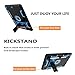 CCMAO Case for 9th Generation, 8th/7th Gen, 10.2 2021/2020/2019 with Kickstand & Pen Holder, Hybrid Heavy Duty Shockproof Protective Kids Case, Black+Blue