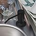 Soap Dispenser for Kitchen Sink (Black Matte), Built in Soap Dispenser, Stainless Steel Pump Replacement