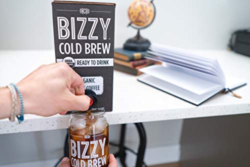 Bizzy Organic Cold Brew Coffee | Ready-to-Drink | 128 fl oz Bag-in-box | Coffee on Tap - Thumbnail 5