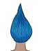 HPO Unisex 80s Colorful Pointy Troll Cosplay Spiked Crazy Costume Wig | Halloween and Themed Party Wigs for Men and Women | Adult Anime Funny Hair
