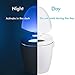 EKKA Line Motion Sensor LED Toilet Bowl Light,LED Toilet Light, Colorful Sensor Motion Activated Night Light Battery-Operatred, 8 Colors Changing Toilet Bowl Nightlight for Bathroom
