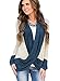 MIHOLL Women's Lightweight Criss Cross Cardigans Top Blouse (X-Large, Blue)