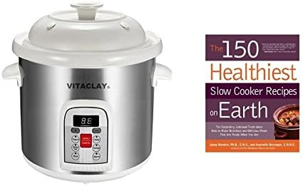 Smart Organic Multi-Crocks N’ Stock Pots VM7800-5 … (Stoneware Pot - 7800-5S with Book)