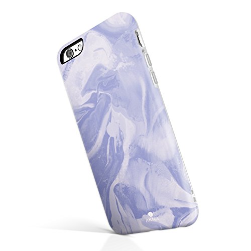 iPhone 6 Plus/6s Plus case for girls, Akna DealToday Collection High Impact Flexible Silicon Case for both iPhone 6 Plus &amp; iPhone 6s Plus [Purple Marble Texture](492-U.S)
