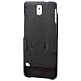Galaxy Note 3 Case, Aduro Combo Shell & Holster Case Super Slim Shell Case w/Built-in Kickstand + Swivel Belt Clip Holster for Samsung Galaxy Note 3 (Retail Packaging)