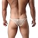 Binmer(TM)Men Underwear Lace T-back Low Waist Triangle Briefs Breathable Underpants (XL, Beige)