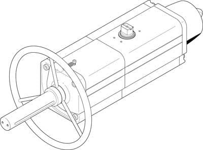 Festo 8005051 Model DAPS-0480-090-RS1-F14-MW Semi-Rotary