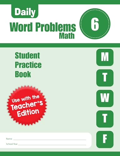 Daily Word Problems Math, Grade 6 Student Workbook en promo sur Amazon