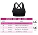 SHAPERX Women's Sports Bra Padded Breathable High Impact Support Criss Cross Back Yoga Gym Bras, SZ143-Black-XL