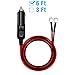 Chanzon 6ft/3ft UL Listed 12V/24V 15A Male to Male Cigarette Lighter Plug, Heavy Duty Cable Charger Cord with LED and Fuse Protection, Male Plug to Eyelet Terminals Cigarette Lighter Extension Cord