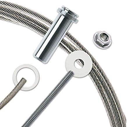 Feeney CR-6750 Cablerail Assemblies for Metal with 4 1/4" Terminal, 3/16", 50' (Pack of 1)