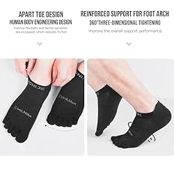 OrrinSports Toe Socks for Men Women Cool-max