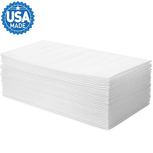 Foam Pouches, DAT 7" x 12" Foam Cushioning, Packing Supplies used for Moving, Shipping, and Storage. 1/16" thick (30 Pack)