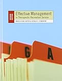 Effective Management in Therapeutic Recreation Service by 