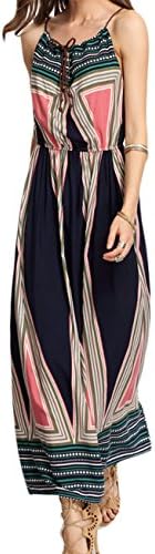Acquaa Women Traditional African Print Sexy Sleeveless Dress 2 M