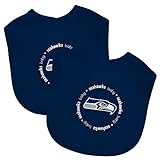 Baby Fanatic Team Color Bibs, Seattle Seahawks, 2-Count