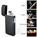 Lighter, Unique Gift Electric Lighter USB Rechargeable Dual Arc Lighter Windproof Flameless Plasma Lighter for Fire, Cigarette, Candle, Pipes (Matte Black)