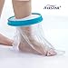KEEFITT Adult Foot Cast Covers for Shower, Waterproof Shower Bandage and Cast Protector for Shower and Bath Watertight Protection to Broken Surgery Foot Ankle Wound and Burns