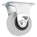 Shepherd Hardware TPR Rubber Caster Wheel with Rigid Non-Swivel Top Plate - 2-Inch - 90 lb. Load Capacity - Non-Marking for Use in Hospitals, Food Service, & Other Institutional Applications