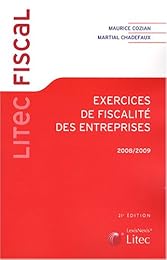 Exercices de fiscalité des entreprises, 2008-2009