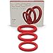 Lynk Pleasure Products Silicone Cock Ring Erection Enhancing 3 Pack Red, Medical Grade Silicone Penis Enhancer Set for Men, Last Longer & Get Harder