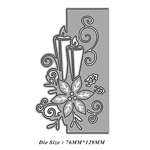 Christmas Themed Lace Metal Cutting Dies Decorative Embossing Stencil Templates for DIY Scrapbooking Album Paper Cards Crafts Christmas Gift