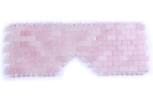 TGS GEMS Natural Gemstone Jade Sleep Mask, Rose Quartz Eye Mask, Anti-Aging Hot or Cold Using Stone Eye Mask