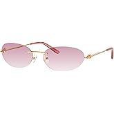 mosanana Y2K Oval Sunglasses for Women and Men Mod. Hacker