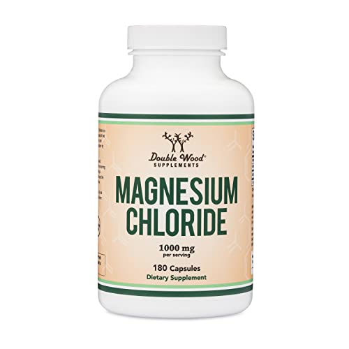 Magnesium Chloride (Cloruro De Magnesio) 180 Capsules, 1,000mg Per Serving, Supports Digestive