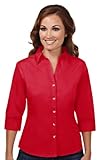 Tri-Mountain Women’s Affinity Blended Twill Shirt with Teflon™ Stain Resistant