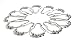 nikkouware Shower Curtain Hooks Stainless Steel Set of 12 - Polished Chrome Rings - Suitable for Shower Curtain Liner - Sturdy Easy Slide on Long Tension or Curved ​​​​​​​Bathroom Shower Rod