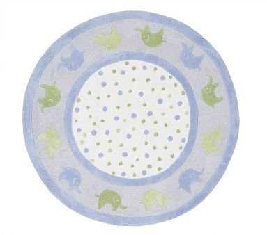 Amazon Com Pottery Barn Kids Eli S Elephant Rug Area Rugs