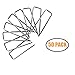 50 Pack 4x1 inch 11GA(0.12inch) Landscape Staples Garden Stakes Fence Netting Pins Ground Spikes Sod Cover Fabric Pegs Anti-Rust Galvanized