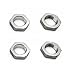 1 Set Aluminum 17mm Rim Wheel Hex Mount Hub Nuts & Pins for 1/8 RC Car Buggy Truck Silver